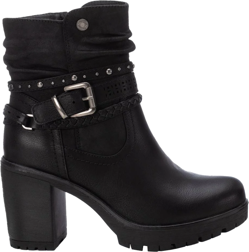 REFRESH BLACK STRAP BOOTS