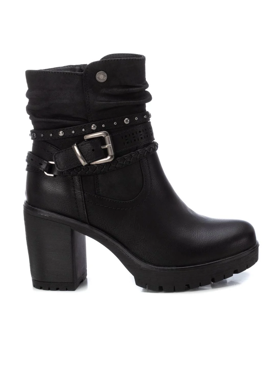 REFRESH BLACK STRAP BOOTS