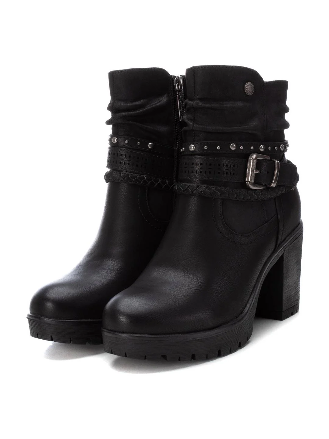 REFRESH BLACK STRAP BOOTS